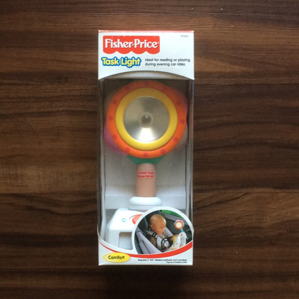 Fisher Price Flex Car Task Light Adjustable Clamp Battery Operated Switch New